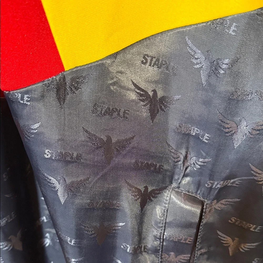 Men’s Staple Pigeon Colorblock Track Jacket Streetwear Oversized 2XL